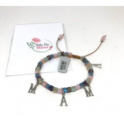 PULSERA PLATA MAMA MACRAME