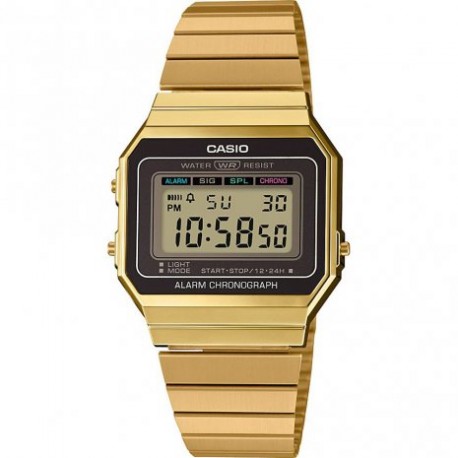 RELOJ DIGITAL DORADO CASIO