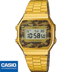 RELOJ DIGITAL DORADO