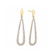 PENDIENTES DROP TOPACIO BLANCO 