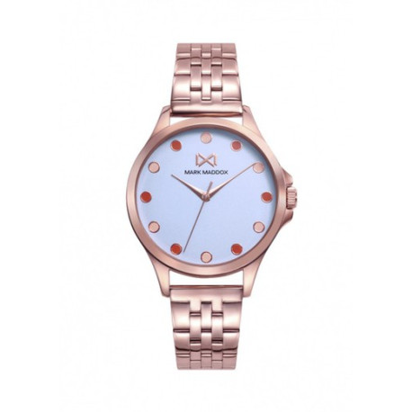 RELOJ ACERO IP ROSA BRAZALETE SRA MM