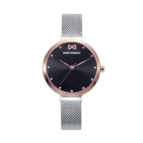 RELOJ ACERO IP ROSA BRAZALETE SRA MM