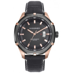 RELOJ ACERO IP ROSA Y NEGRO CORREA SR VA