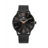 RELOJ ACERO IP NEGRO BRAZALETE SR MM