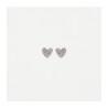 PENDIENTES CORAZON STARLIGHT ROSA