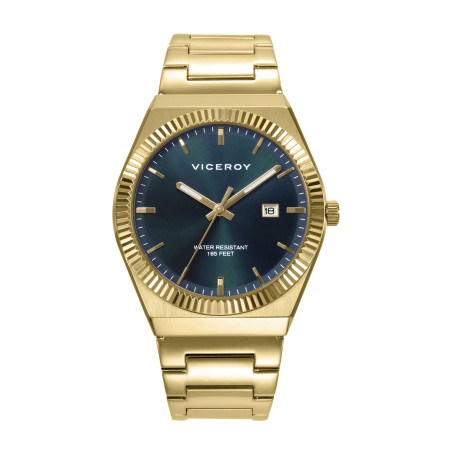 RELOJ ACERO IP DORADO BRAZALETE SR VA