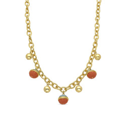 Collar Derko acabado oro 18k