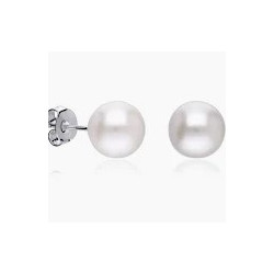 PENDIENTES PERLA CULTIVADA 8.5/9 RODIO