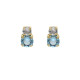 PENDIENTES AGUAMARINE JASMINE ORO