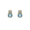 PENDIENTES AGUAMARINE JASMINE ORO