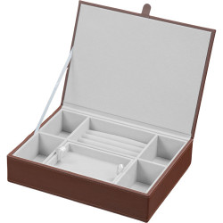 JOYERO SIMIL-CUERO 1PISO 27X20X6