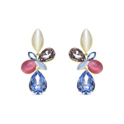 Pendientes Kaya acabado oro 18k