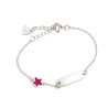 PULSERA FLOR FUCSIA Y CHAPANEW