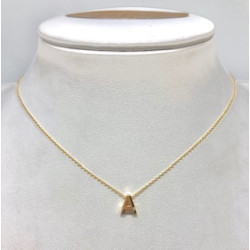 COLLAR INICIAL A ORO 18K