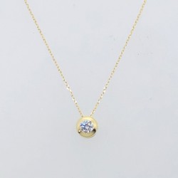 GARGANTILLA ORO 18K CZ CHATON