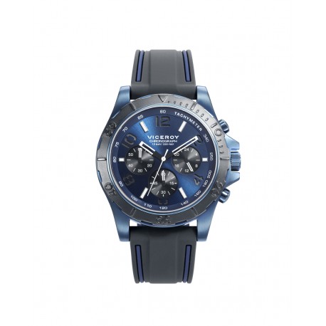 CRONO ACERO IP AZUL ALUMINIO GRIS CORREA SR VA