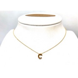 COLLAR INICIAL A ORO 18K