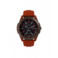 PACK RELOJ SMART ALUMINIO ROJO Y ACERO CORREA SR V