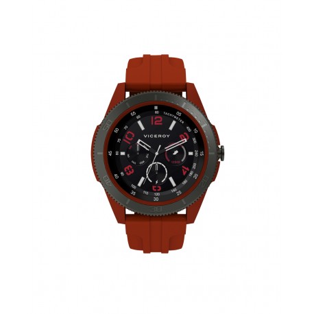 PACK RELOJ SMART ALUMINIO ROJO Y ACERO CORREA SR V
